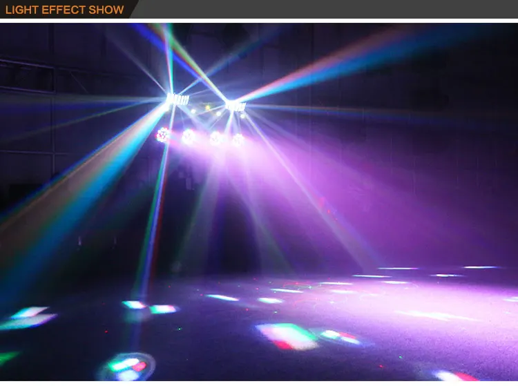 Luces Dj Iluminacion Luz Fiesta 9 Efectos Resto Bar Pack X2