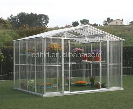 Small Steel and Glass Commercial Garden Greenhouses for Agriculture Use