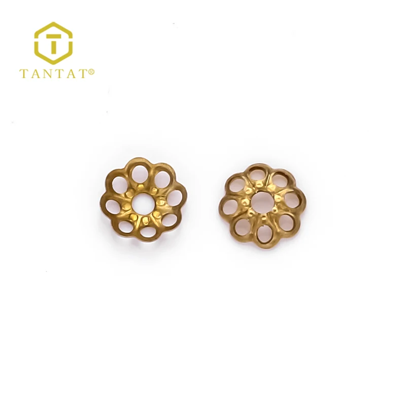 Wholesale Fancy Cone Brass Bead Caps DIY Filigree Bead Caps Flower Findings