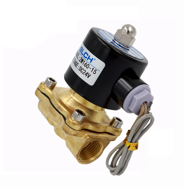 Competitive price with high quality dc 24v 2W160-15 1/2 inch brass Pneumatic 12v water solenoid valv