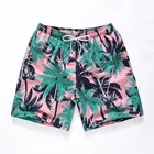 Factory Supply Swim Trunks With Underpants Beachwear Casual Men Women Printed Beach Shorts Quick Dry Swimwear