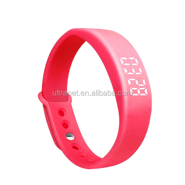 W5P Multifunctional USB LED Smart Bracelet 3D Pedometer & Sleep Monitor & Calorie Counter Black