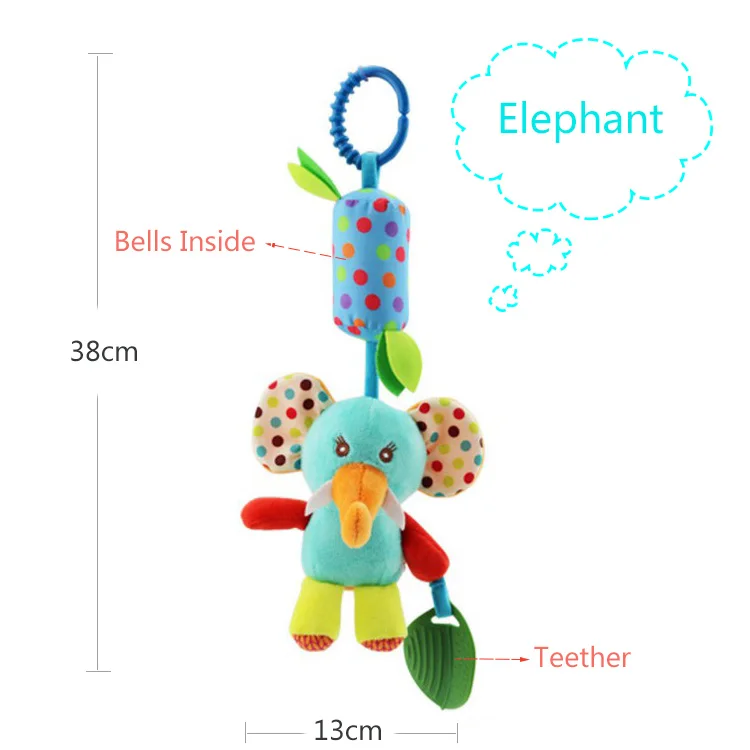 SKKBaby Мягкая безопасность детский прорезыватель погремушка коляска подвесная плюшевая игрушка K015
