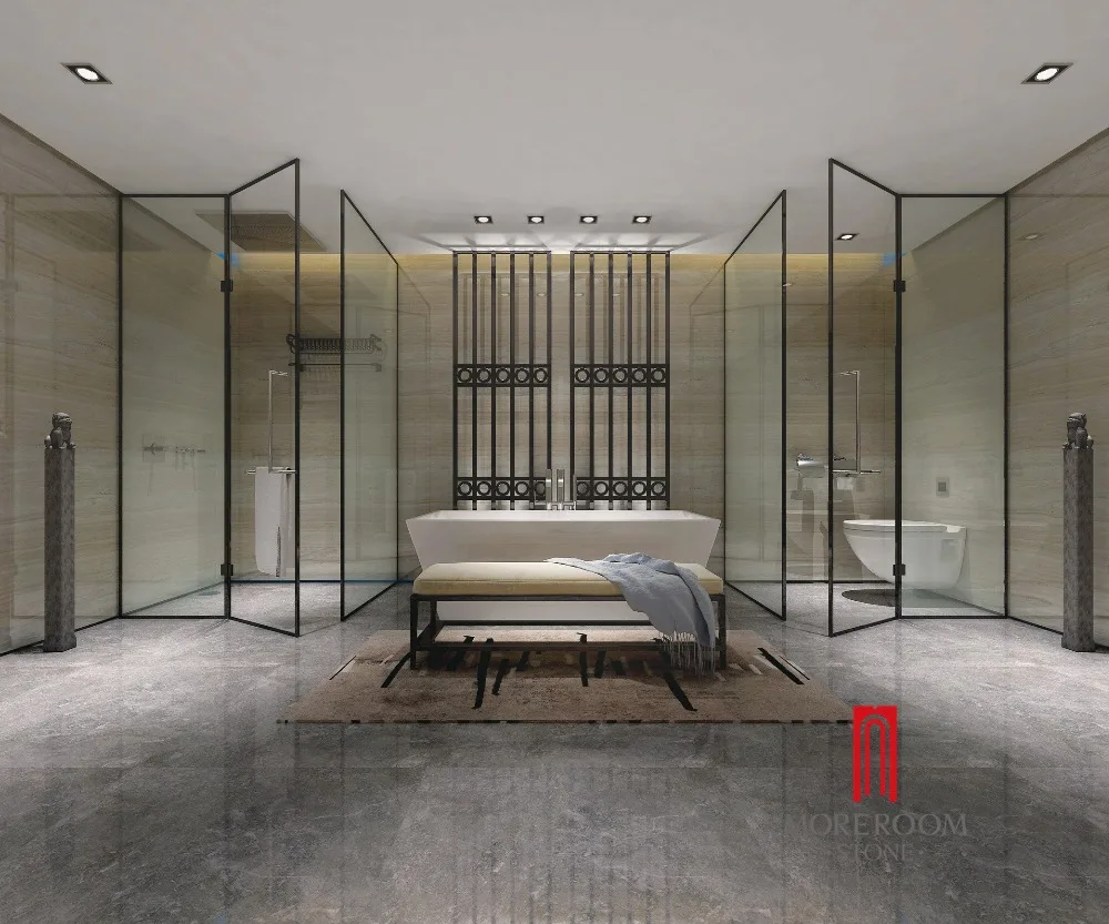 Glazed Messi Grey Marble Pattern Decorative Floor Marble Tile