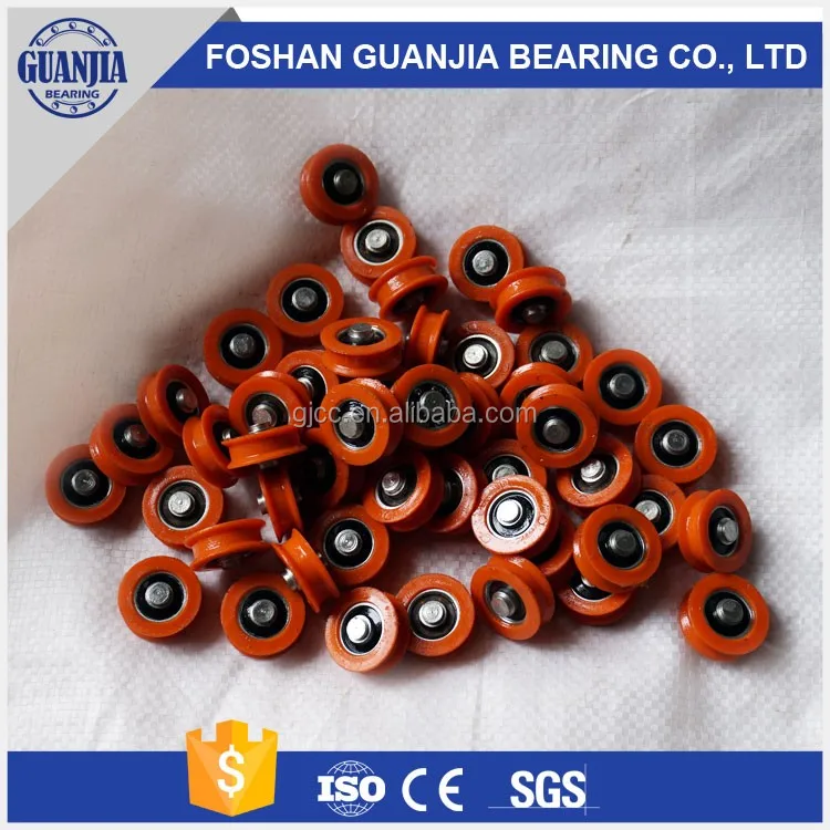 V Groove Plastic Pulley Cable Pulling Rollers Curved Shower Door