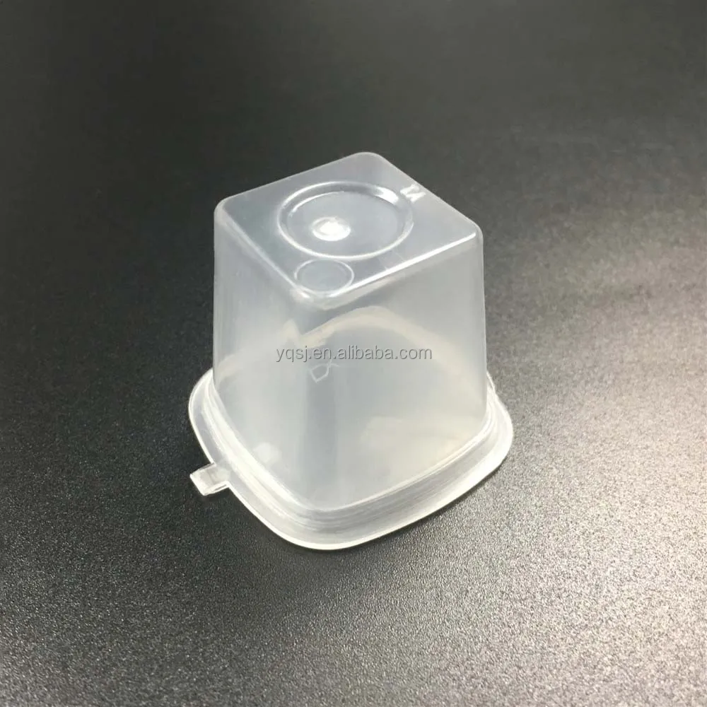 Одноразовые пластиковые мини-чашки для соуса без бисфенола А, 1 унция, навесные крышки