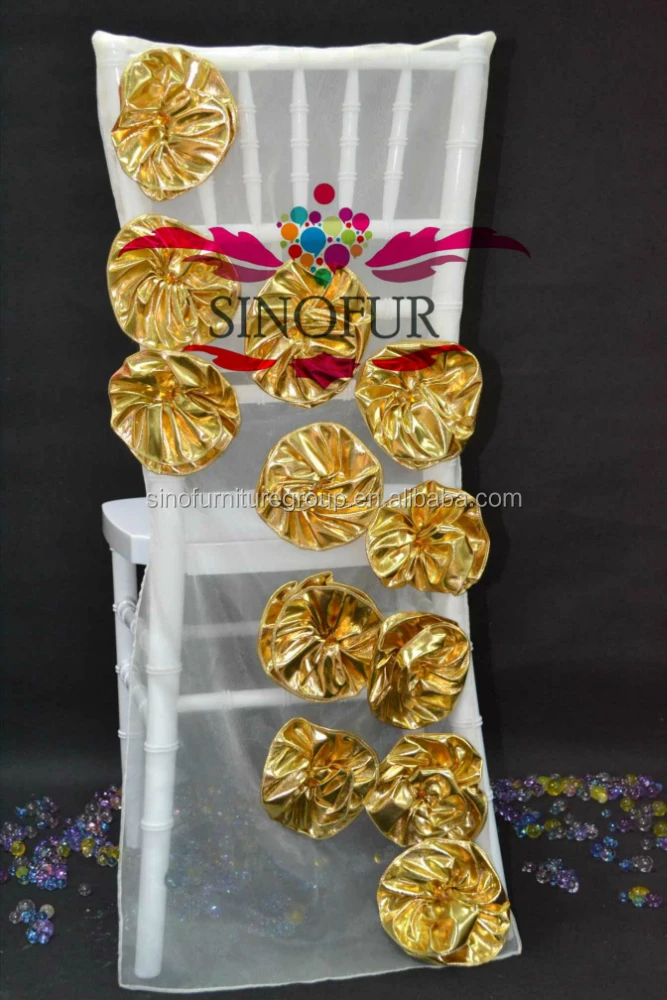 Чехол на спинку стула с юбкой-пачкой