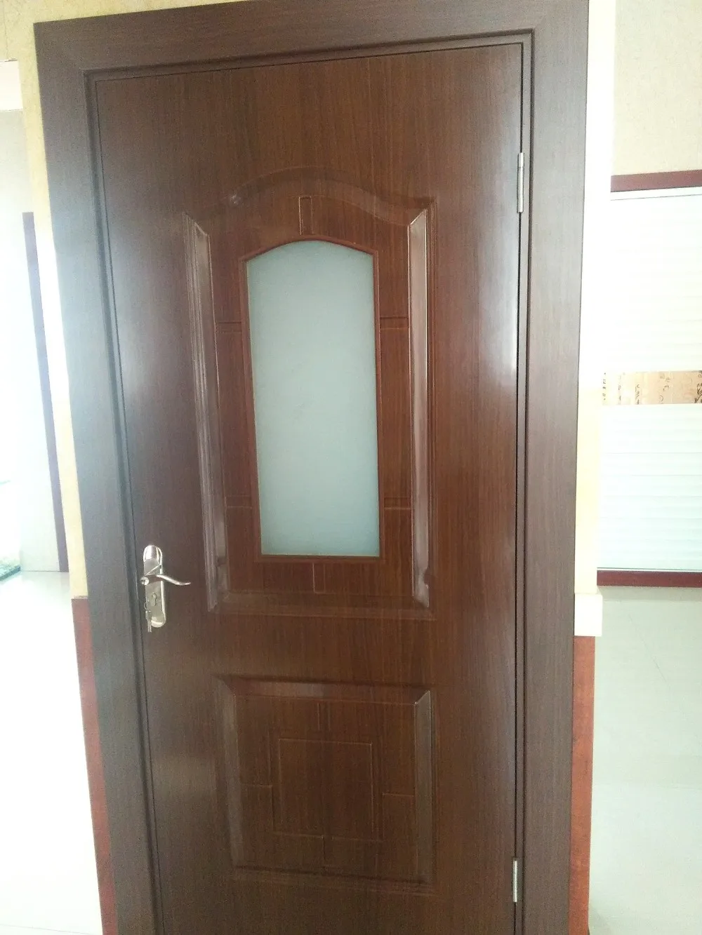 Cheap Price Custom Extrusion WPC Door  Design Rfl Pvc Door Price Suppliers
