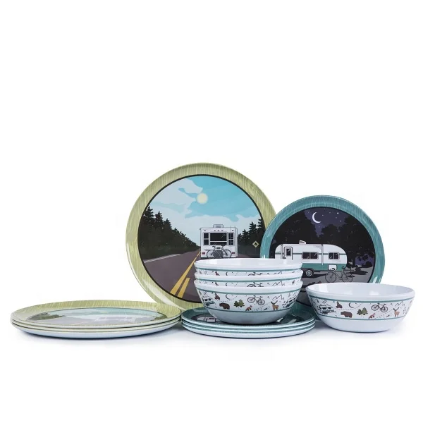 melamine camping