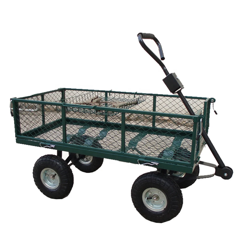 Heavy Duty Plastic Wheelie Garden Dump Cart - Buy Garden Dump Cart ...