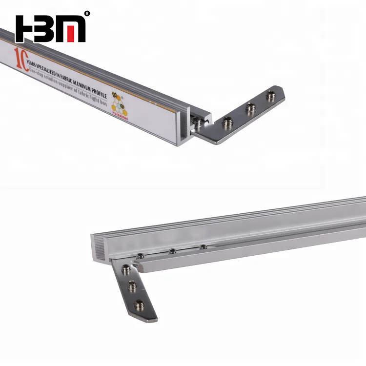 Easy Installation Front Lit Textile Fabric Aluminum Frame 17mm ultra Thin Sign Box Profile