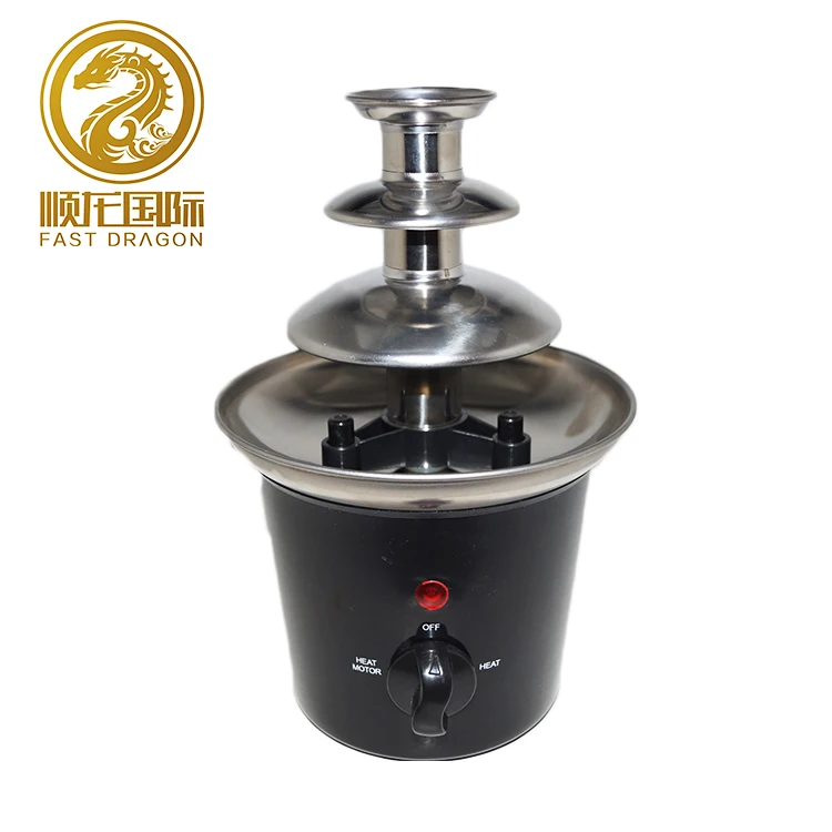 Шоколадный фонтан машина фондю чайник с подогревом 3 уровня-Главная Бытовая Темперирования Шоколада