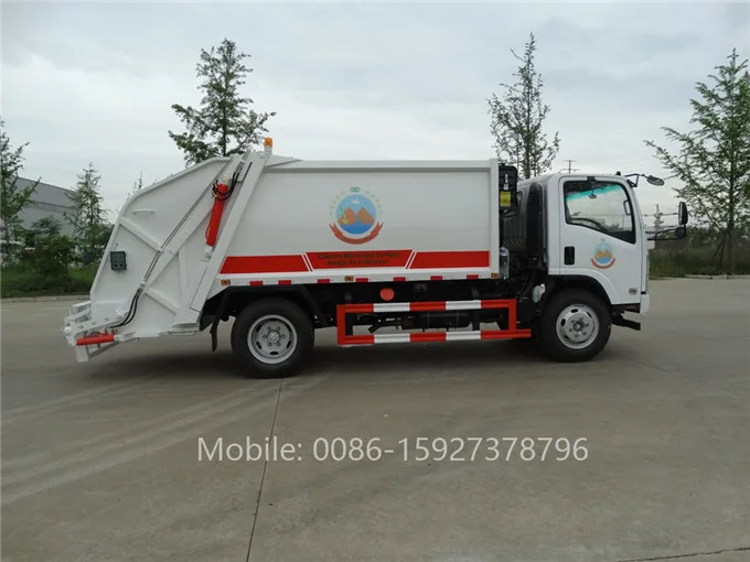 6m3 Rear Loader Japan Compress Garbage Truck
