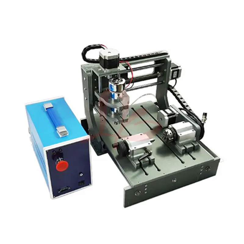 CNC Router 2030 Parallel Port 4axis 300W DC Spindle Mini Cnc Engraving Machine