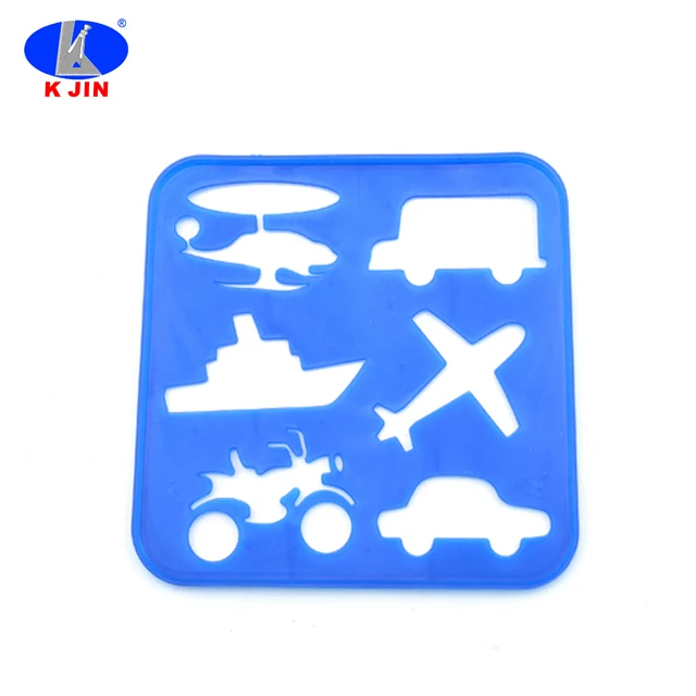 LOW MOQ Factory Custom Colorful Plastic PP Drawing Stencils Template Art Set for Kids DIY Scrapbook Writing Alphabet and Number