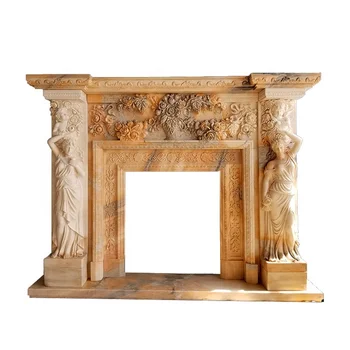 Independiente De Piedra Mármol Antiguo Repisas De Chimenea Moderna Para
