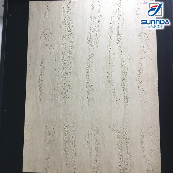 Travertine Stone Tile Mediterranean Style Matte Surface Ceramic Floor Tiles , Price Floor Ceramic Porcelain 60x60cm Tile