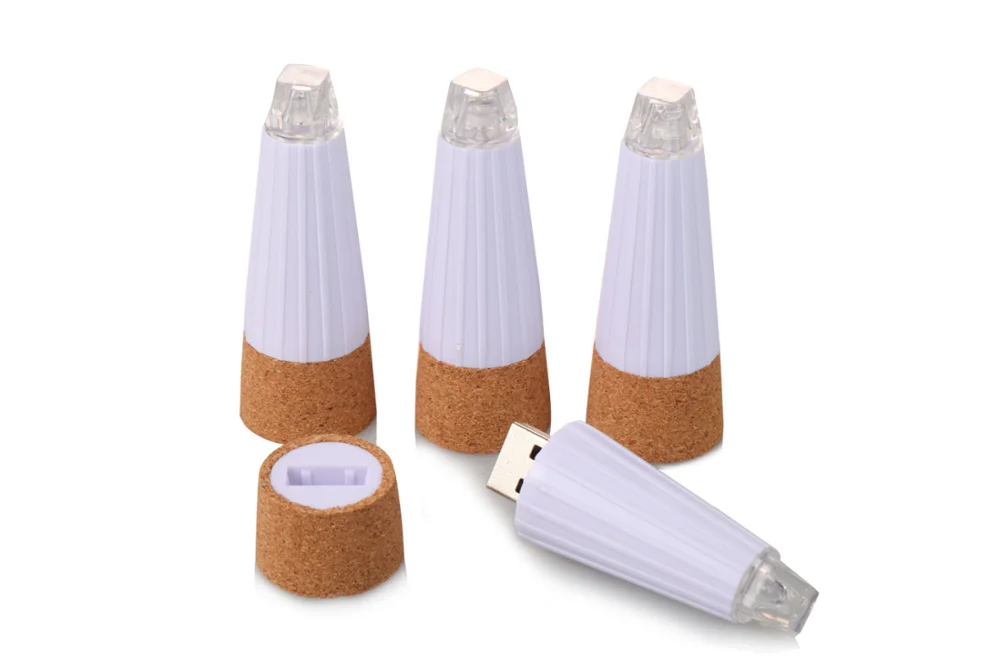 Перезаряжаемые USB светодиодные пробки для вина с питанием