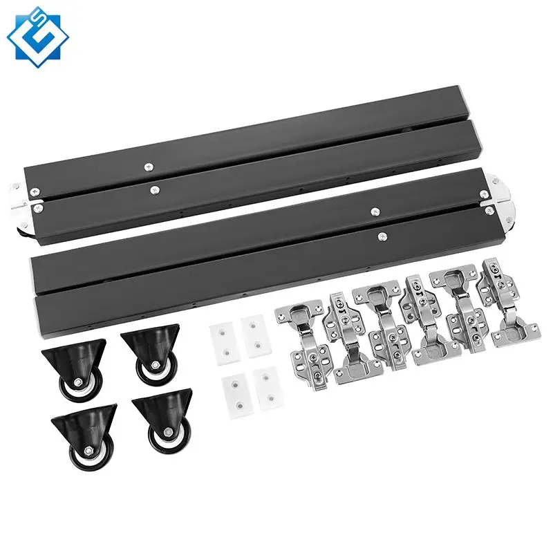 Furniture Hardware Convertible Cabinet Table Pool Dining Room Popular Hidden Concealed Gray Folding Table Mechanism