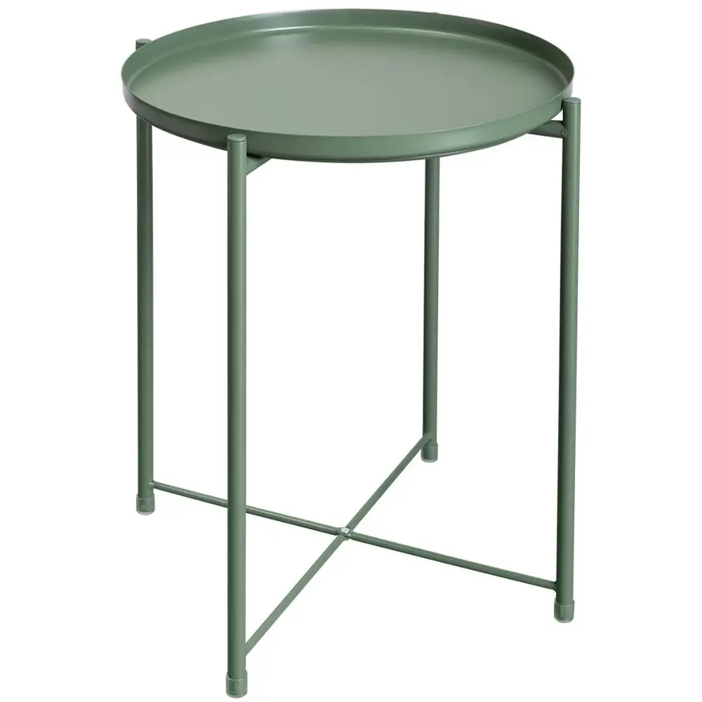 Waterproof Small Round Tray Metal Side End Tables Accent Sofa Coffee Table Buy Metal Side Tables