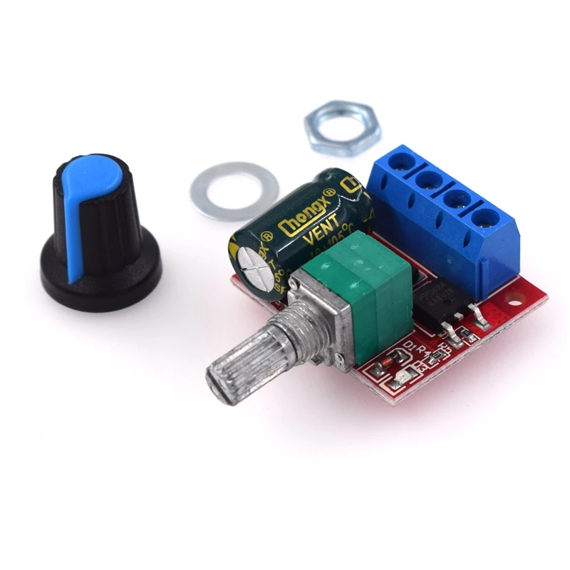 Mini DC Motor PWM Speed Controller 5A 4.5V-35V Speed Control Switch LED Dimmer 