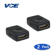 HDMI Female to HDMI Female Narrow Adapter Cable Connector for extending HDMI cables for audio 3D, HDTV, LCD HD TV – 2pieces