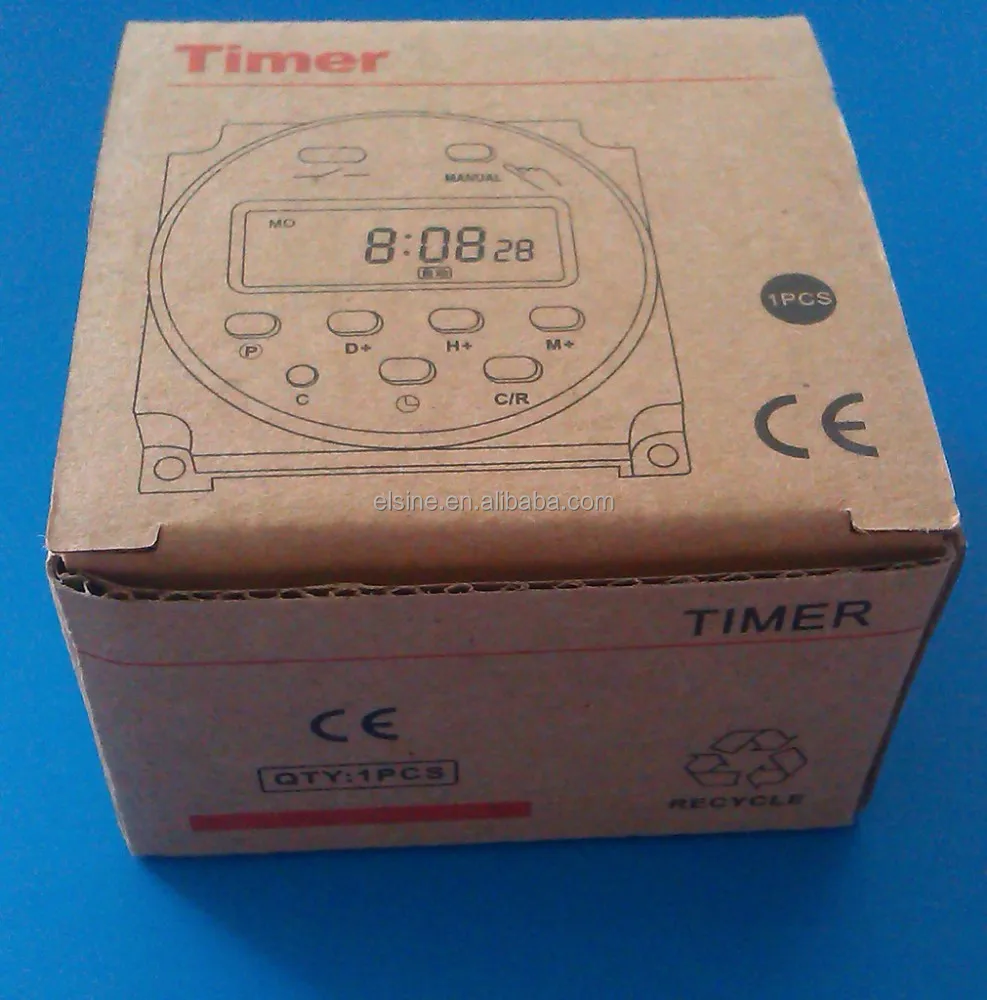 Программируемый электронный таймер на неделю 12 В (THC-101A, CN101A)