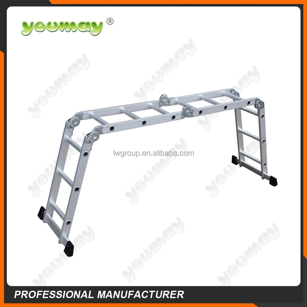 EN131 Approved OEM Factory Ladder Multipurpose Foldable Aluminum Ladder