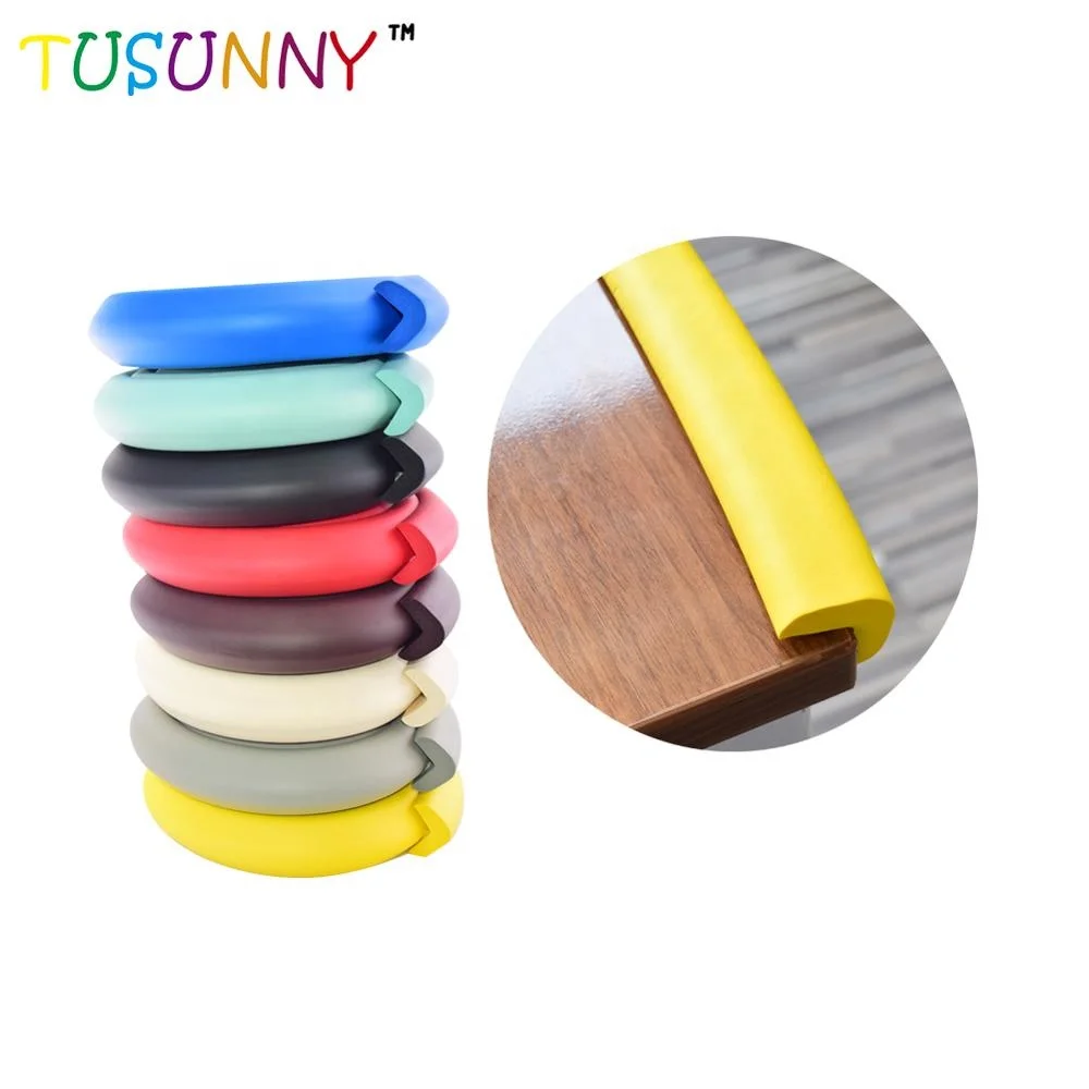 Wall Protector Rubber Stair Edge Rubber Corner Protector for Kids Safety
