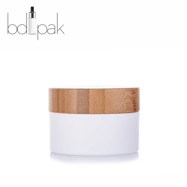 BDPAK  bamboo cosmetic packaging face cream jar 200ml 500ml for eye cream