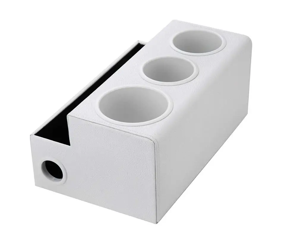 Home Leather Desk Organizer Hair Dryer Person Case Tools Keeper Storage Holder Bath Accessories Classified Storage Case Box
