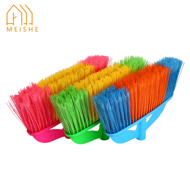 China Push Broom Brush Soft Sweeping Broom with Long Handle for Bathroom  Manufacture and Factory