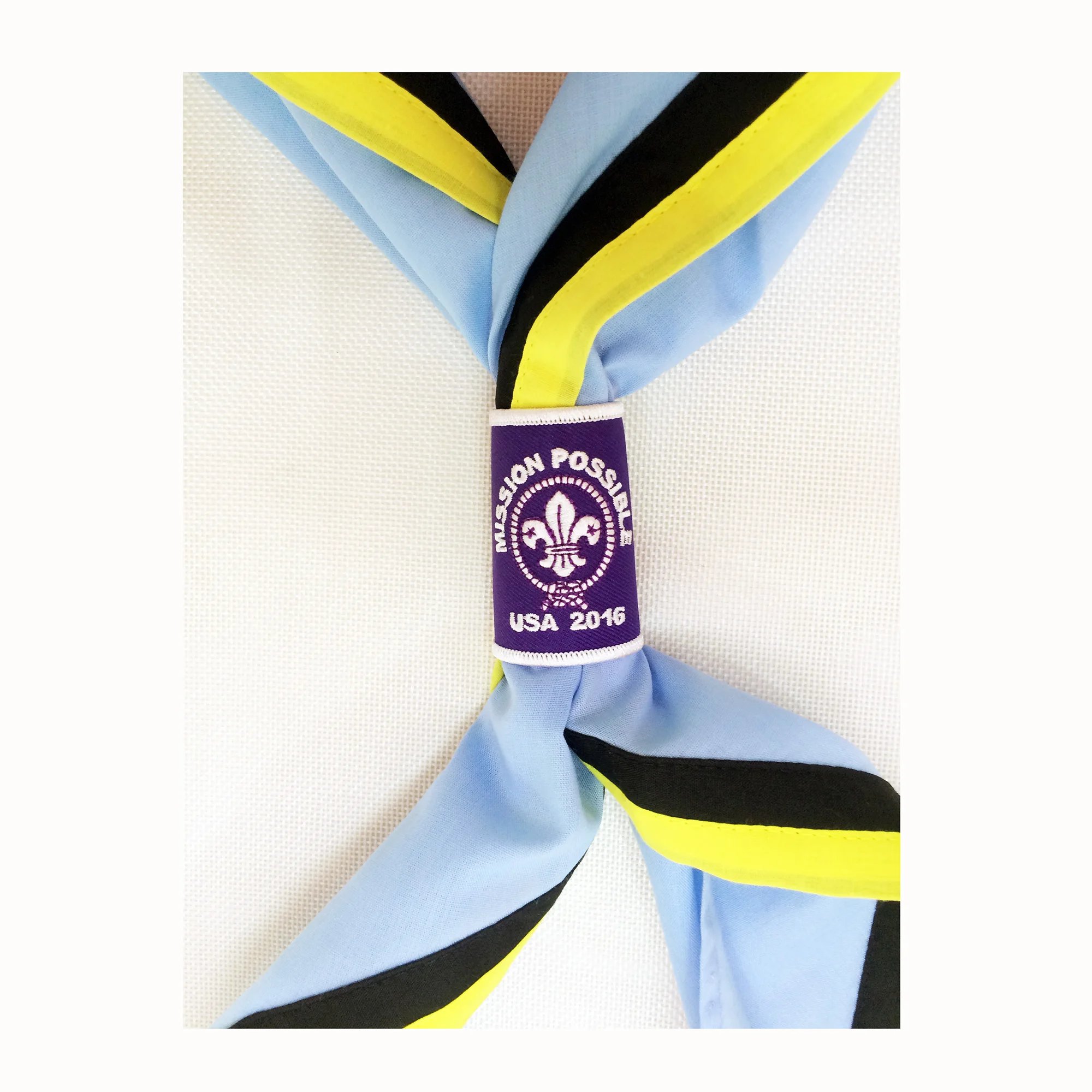 Custom Embroidery Woggle Scout Pin Badge Sustainable Durable