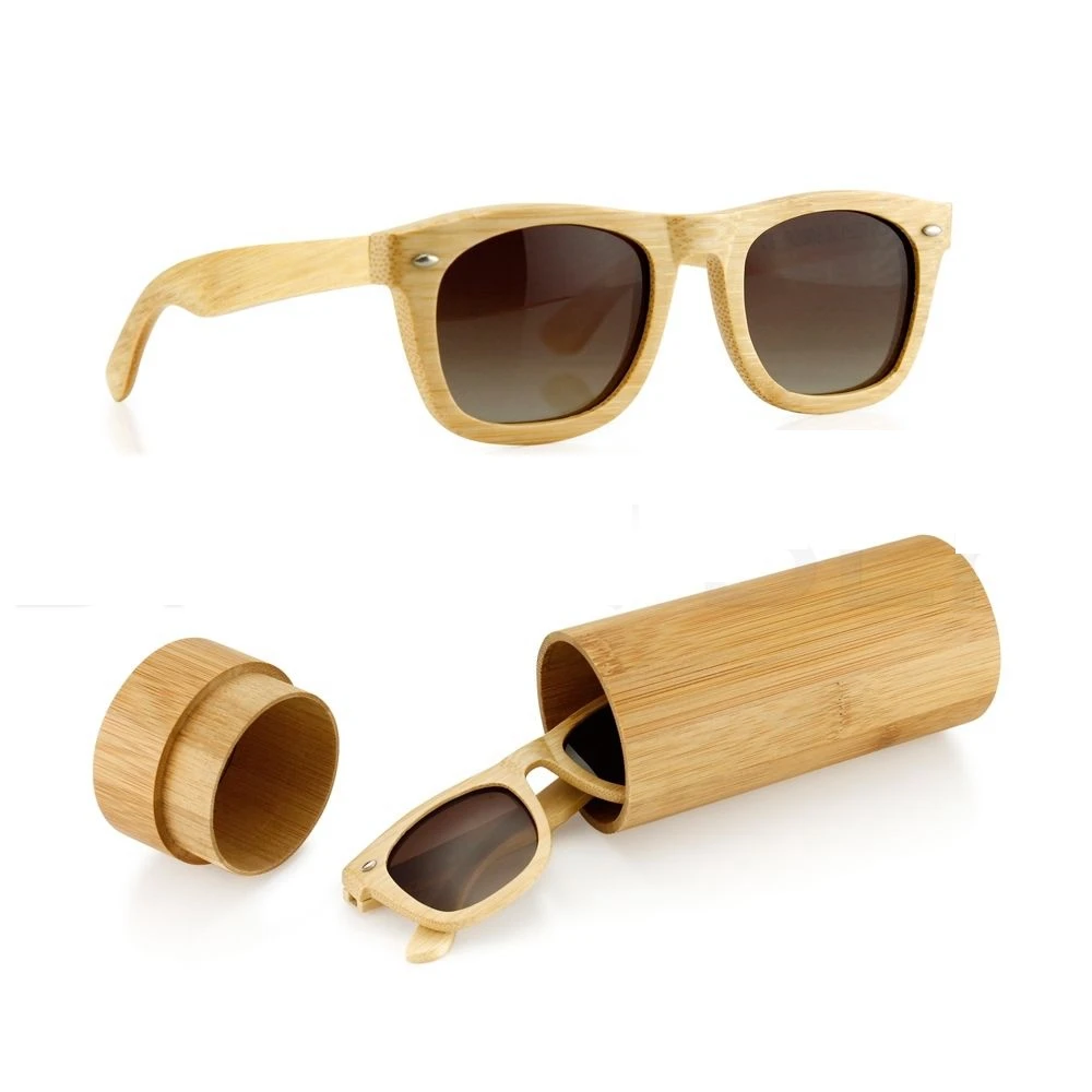 Latest High Quality Hand Made Spring Hinge Polarized Sun Glasses Polarized Customized logo Wood Bamboo Sunglasses 2022 for Men