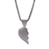 Left Heart Silver + Rope Chain