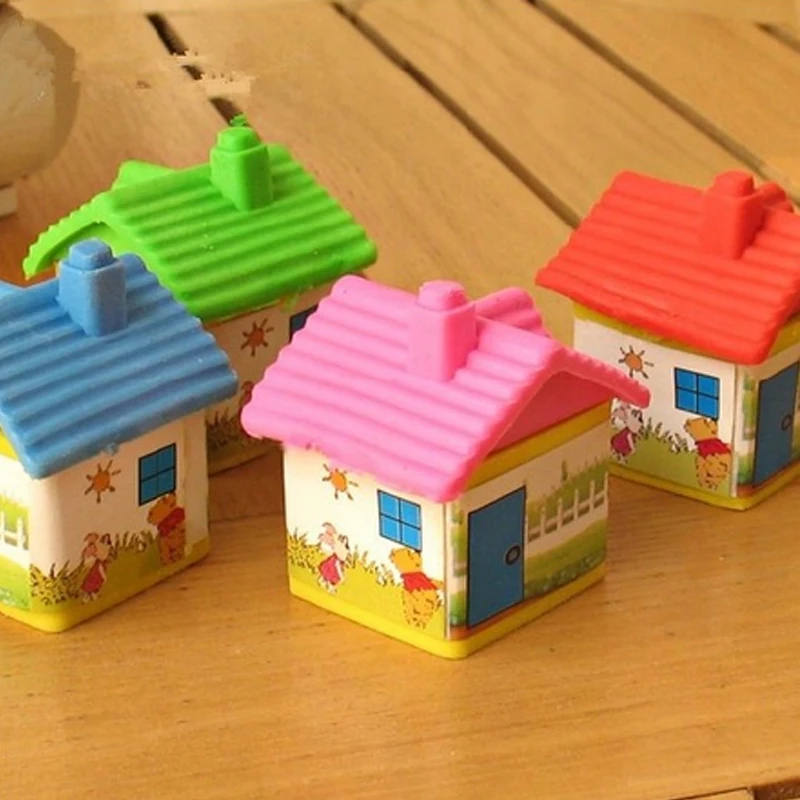 2023 3d Cartoon Small House Shaped Removable Rubber Eraser - Buy House  Shaped Eraser,House Shaped,3d Cartoon Eraser Product on 