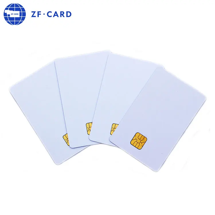 thumbnail image 2 of 10 Pack CR80 30Mil SLE 4428 Contact IC Smart Cards – Thermal PVC For Fargo Zebra Printers 2 of 4