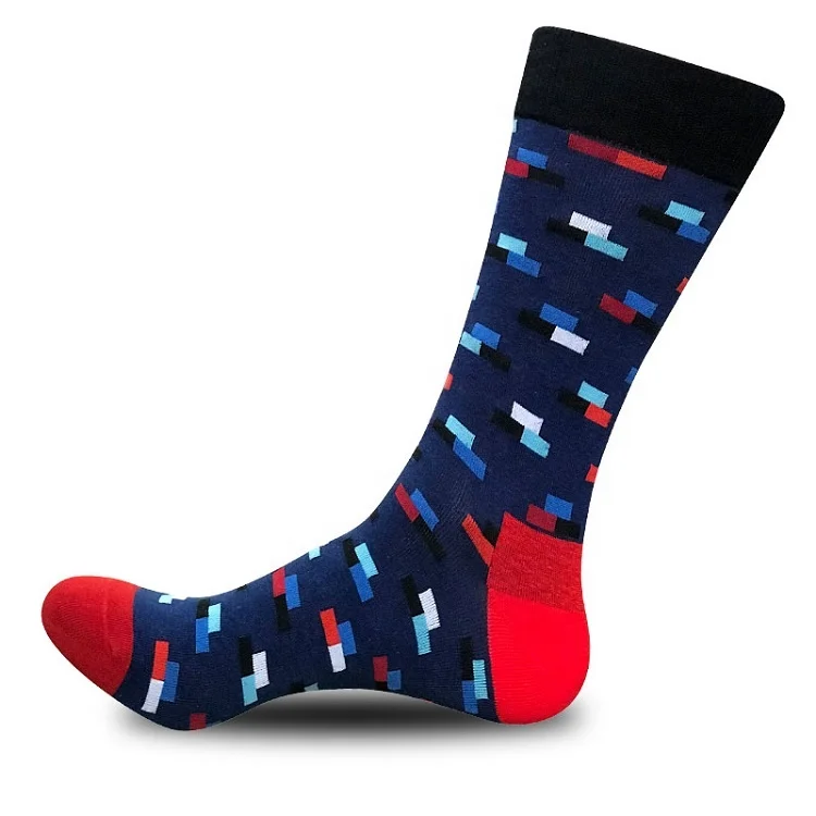 XIANGHUI TOP Colorful Comfy Personalized Funny Knee High Socks for Men