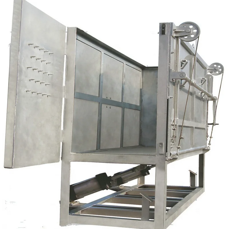 Pneumatic cattle killing box for cattle slaughtering line at modern Abattoir factory