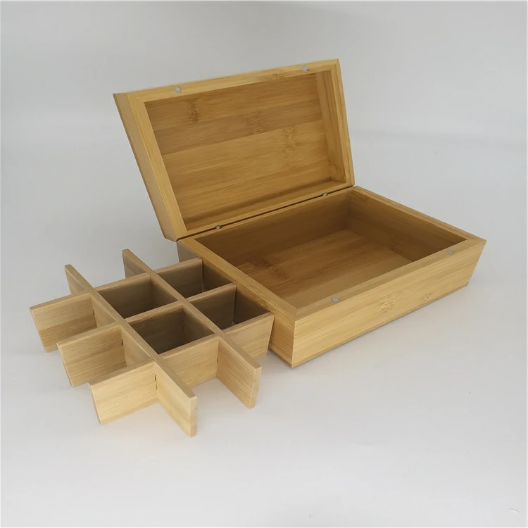 
По индивидуальному заказу нарядное незавершенной хранения пульт деревянные эфирное масло бамбуковая коробка с разделителями 