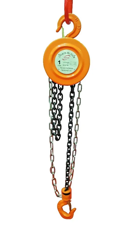 5 Ton  Hand Chain Block Construction Lift Hoist Lifting Pulling Positioning