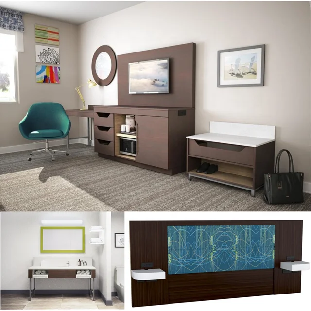 Роскошный Hampton Inn 4-5 звезд набор мебели для комнат отеля