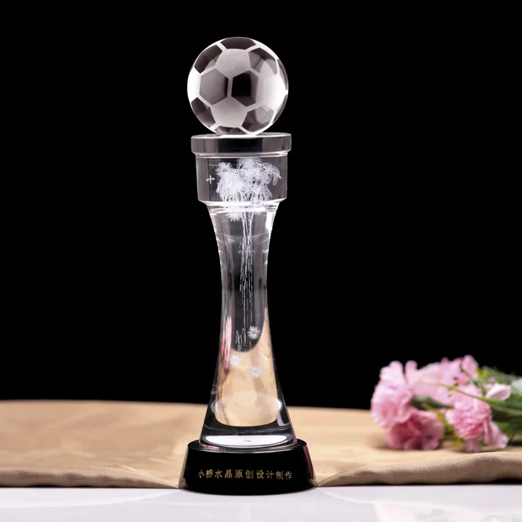 Βραβείο Crystal Player Trophy για Sports Ball Base New Design