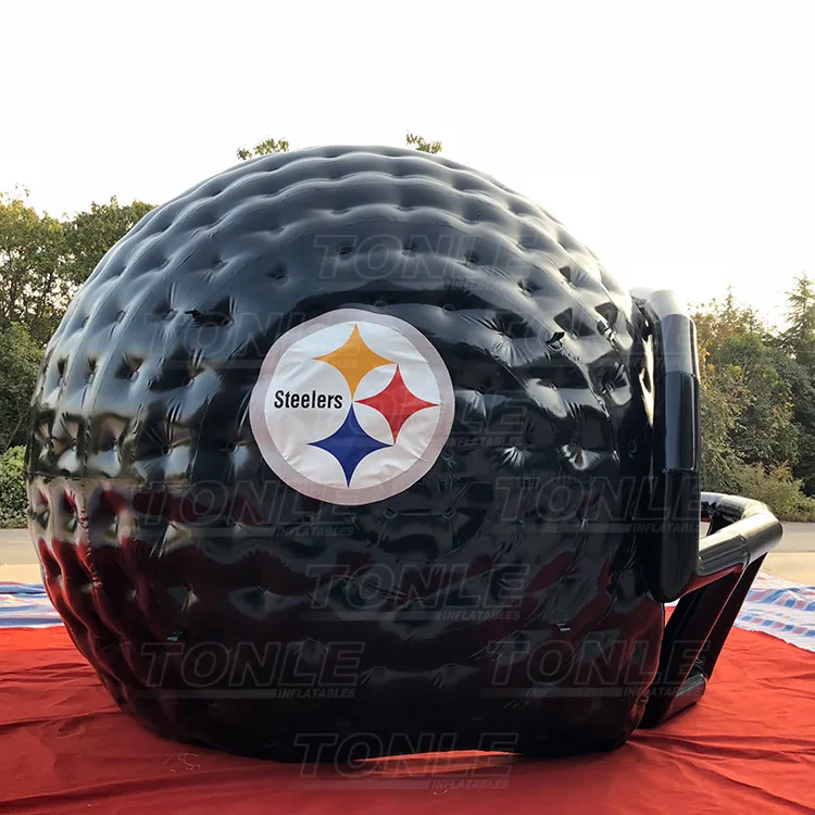 Source customized large 3D inflatable helmet/inflatable football