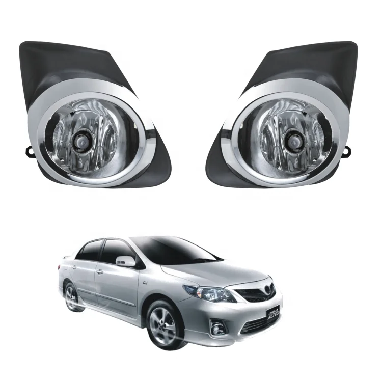 DLAA Fog Lights DRL Led & Halogen Bulbs for Toyota Corolla/Altis 2011 2012 2013 Fog Lamps Assembly Replacement 