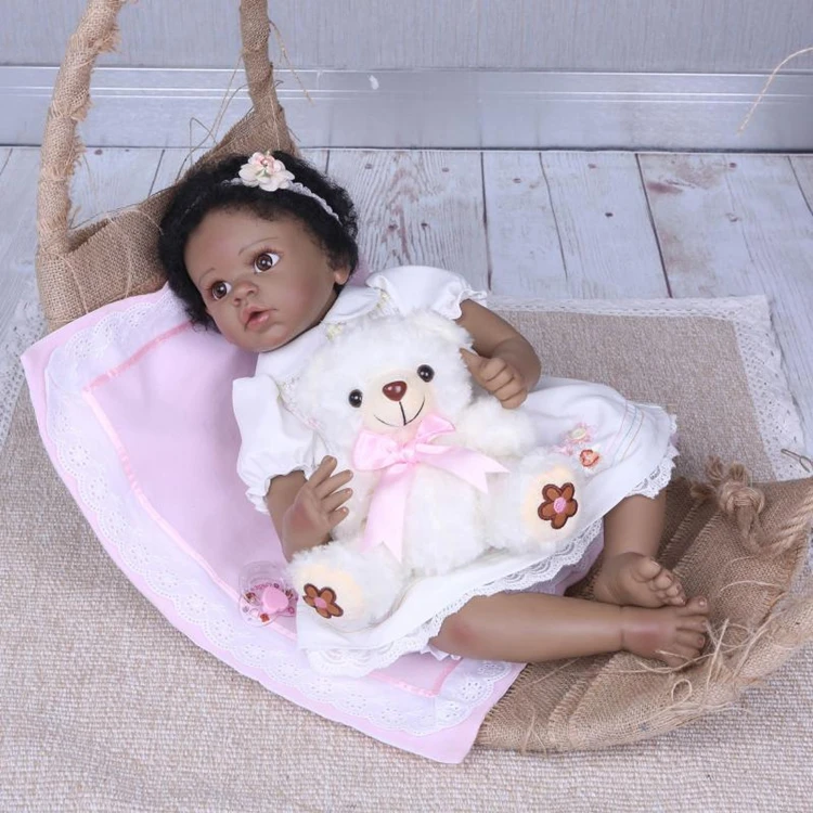 NPK 58cm Silicone Reborn Baby Dolls Boneca Reborn Realista Fashion