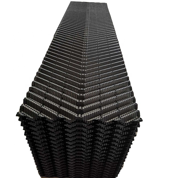 CF1900 Cross Fluted PVC Filler for Cooling Tower Film Fill Packing Cooling Tower Fill Media