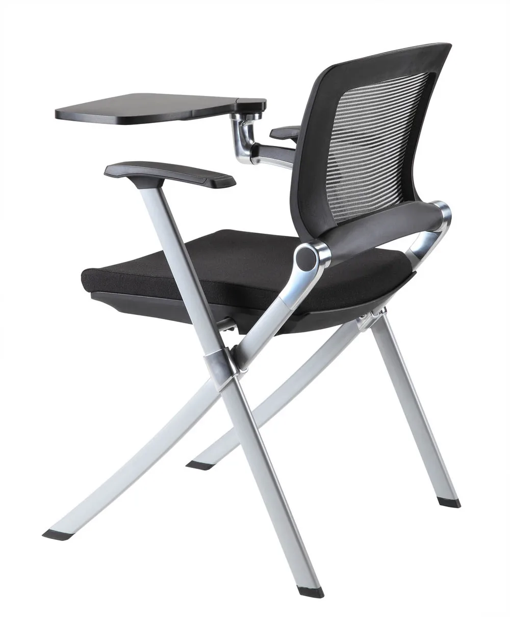 training room chair with writing pad