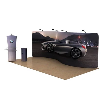 trade show backdrop wall large event backlit tension fabric display
