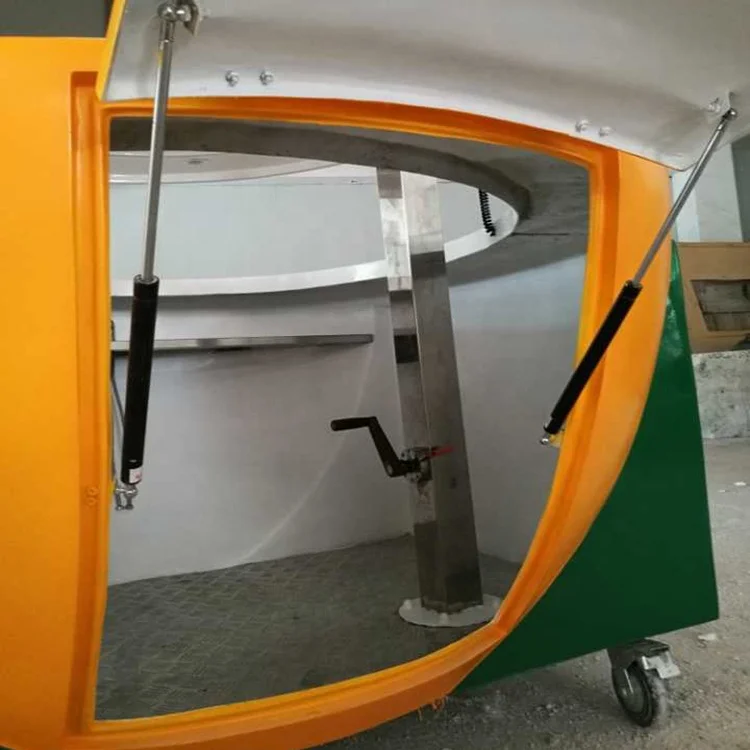 Открытый торговый автомат в форме фруктов, красивый дизайн, киоск из стекловолокна для продажи еды, оранжевого цвета